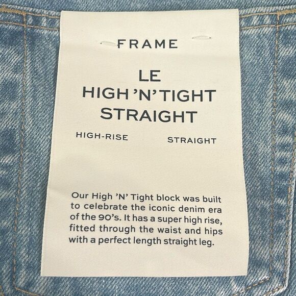 Frame Denim Le High 'N' Tight Straight in Poolside 29 NWT $326 - Picture 9 of 9